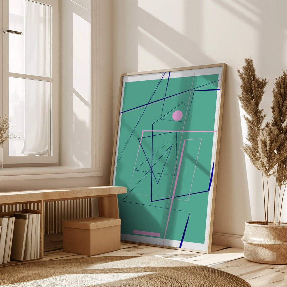Angular Lines No24 Poster